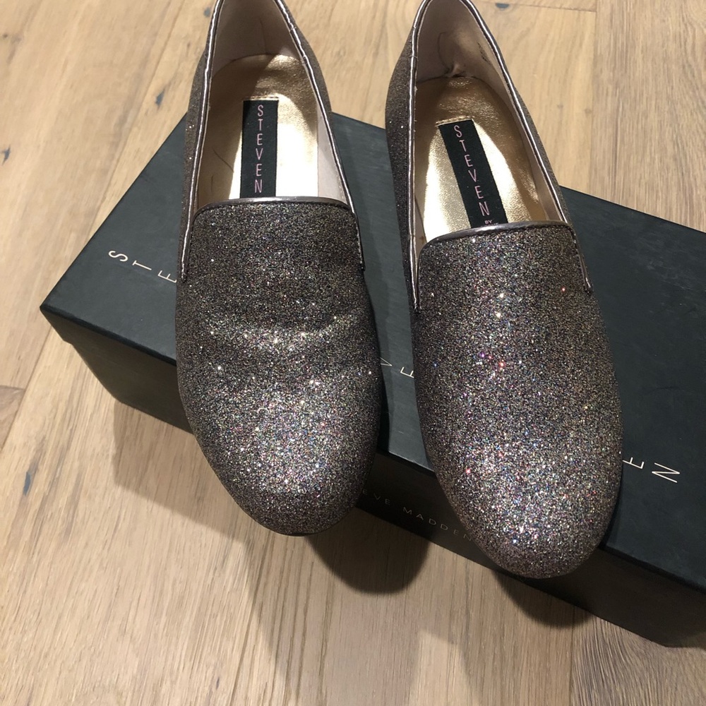 Steven By Steve Madden Madee Multi Glitter Loafers - image 2